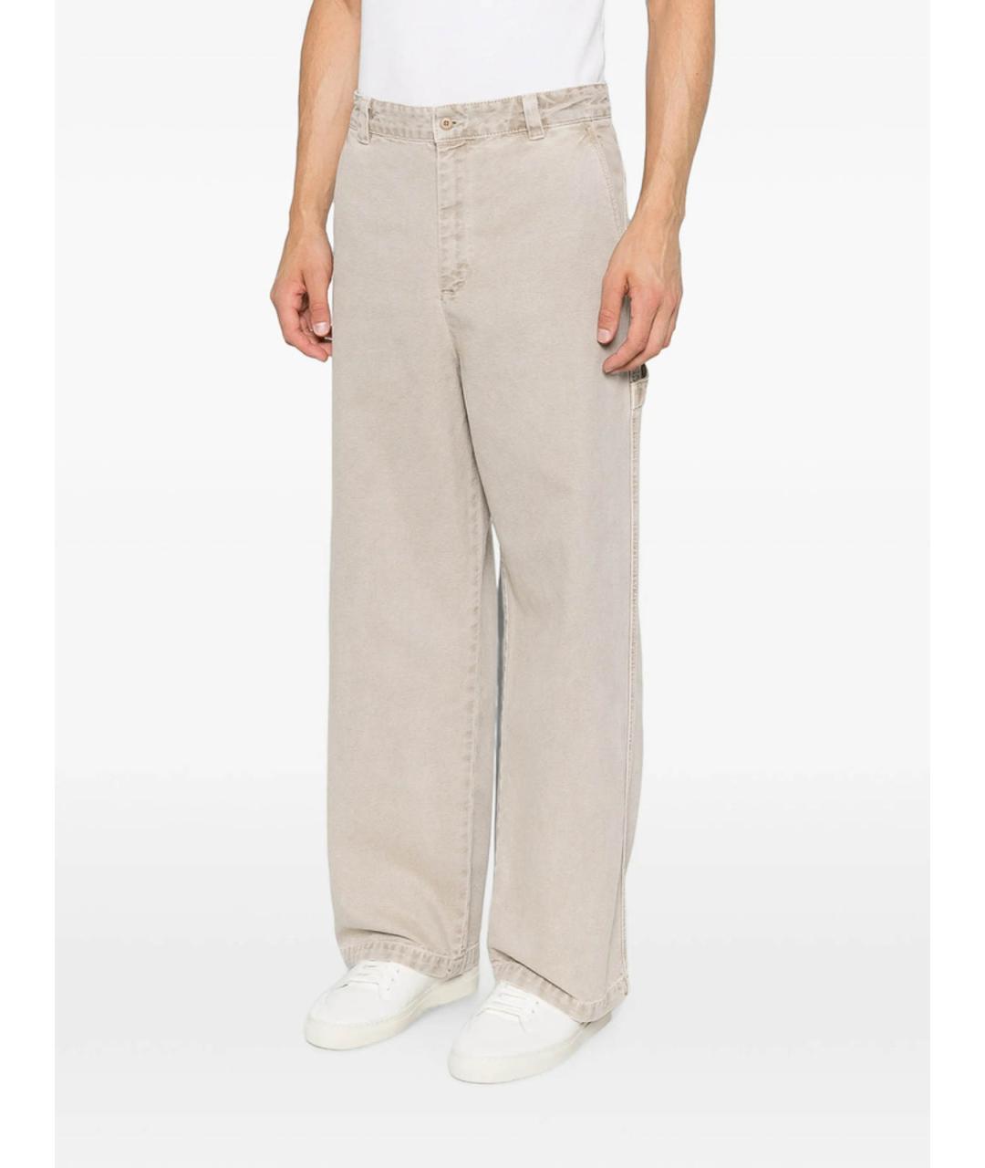 A.P.C. Бежевые хлопковые повседневные брюки, фото 5