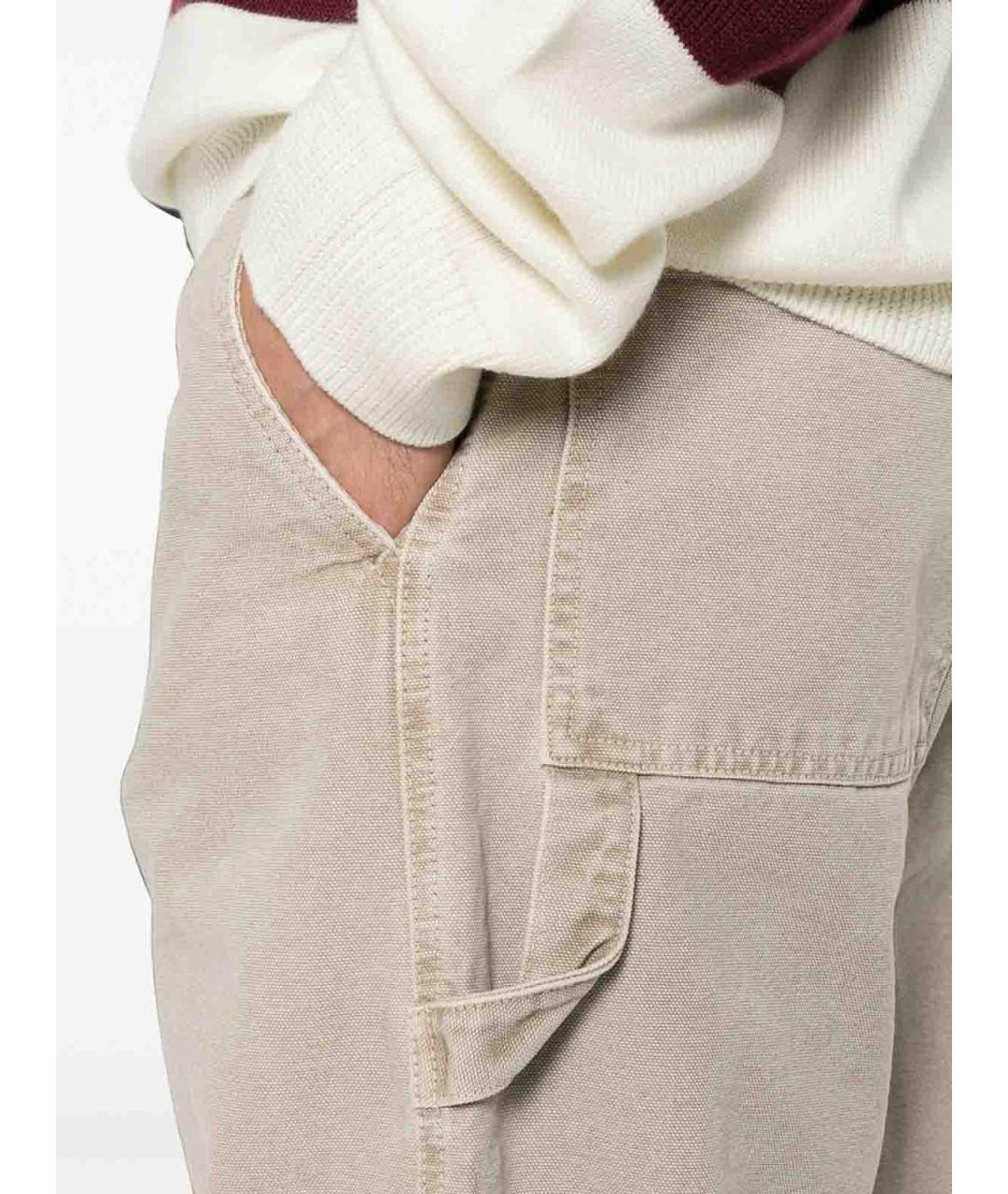 A.P.C. Бежевые хлопковые повседневные брюки, фото 2