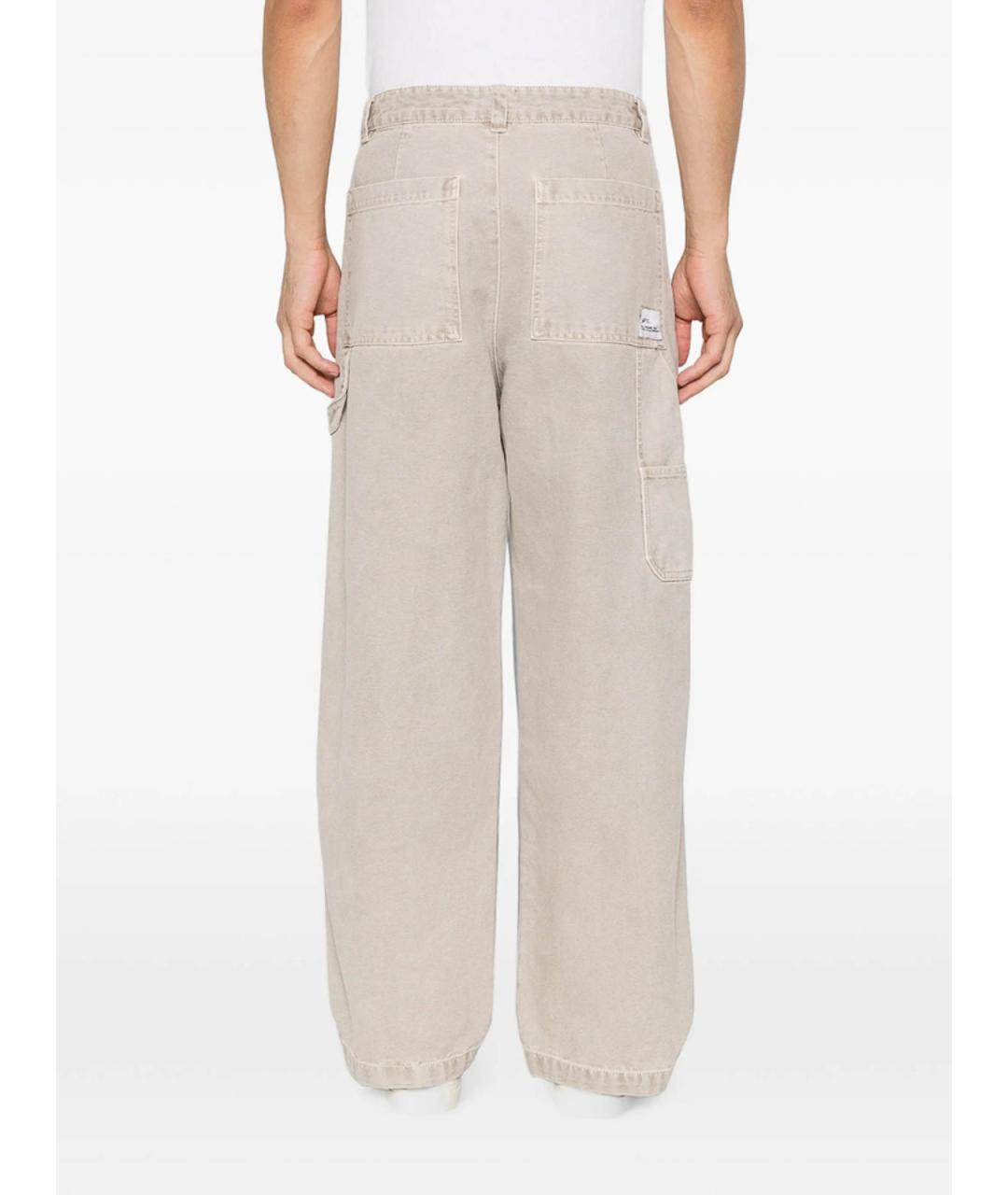 A.P.C. Бежевые хлопковые повседневные брюки, фото 4