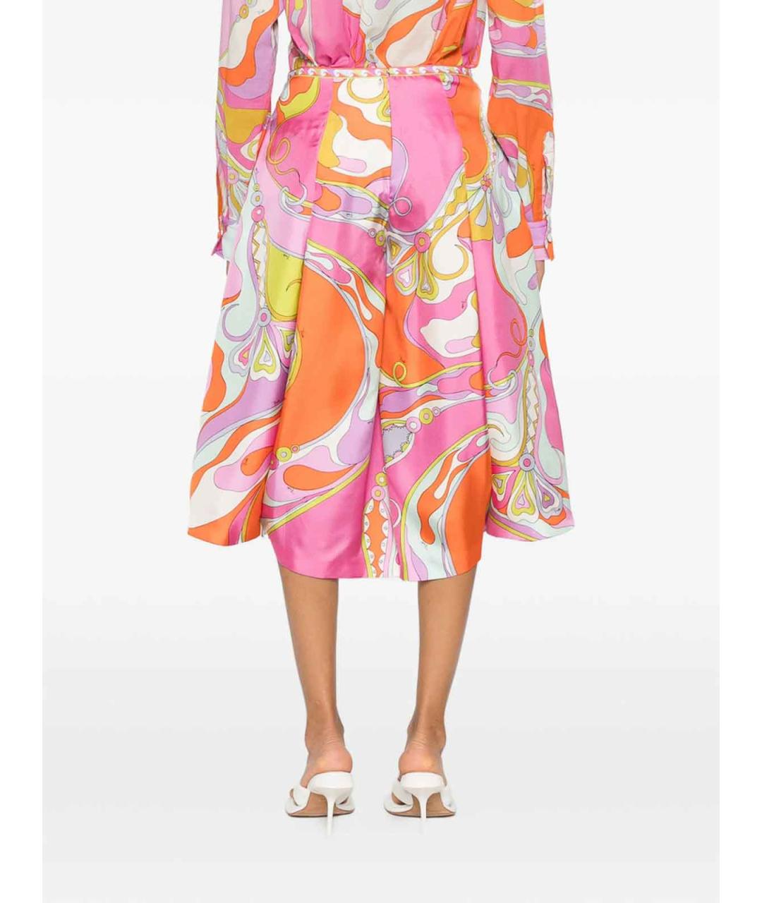 EMILIO PUCCI Мульти шелковые кюлоты, фото 3