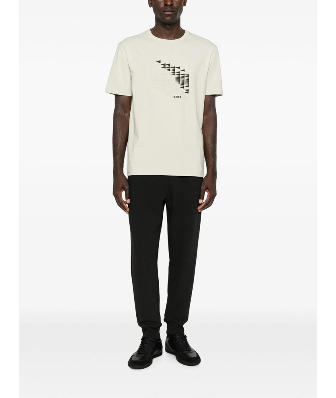 HUGO BOSS Бежевая футболка, фото 3