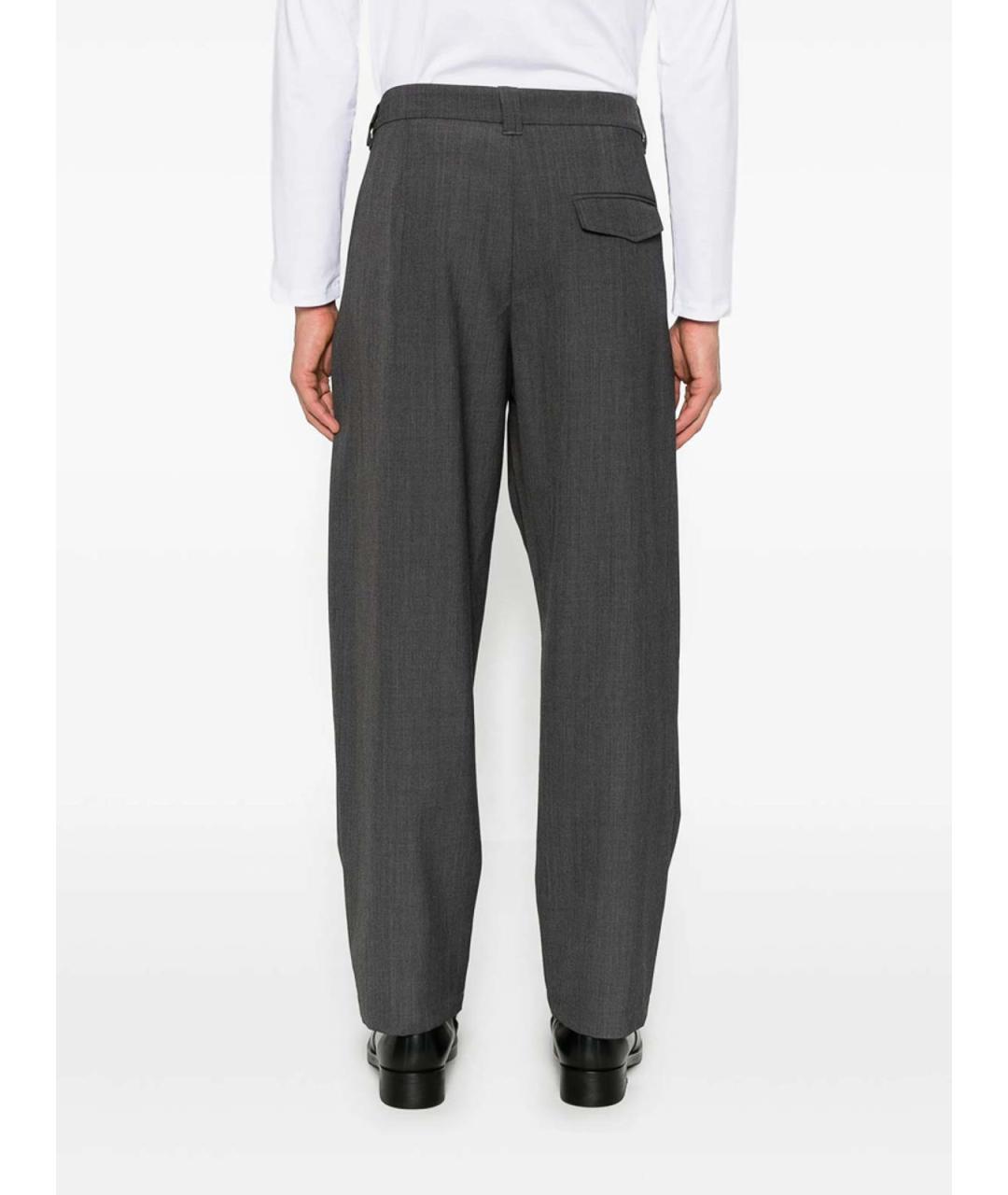 A.P.C. Серые полиэстеровые повседневные брюки, фото 5