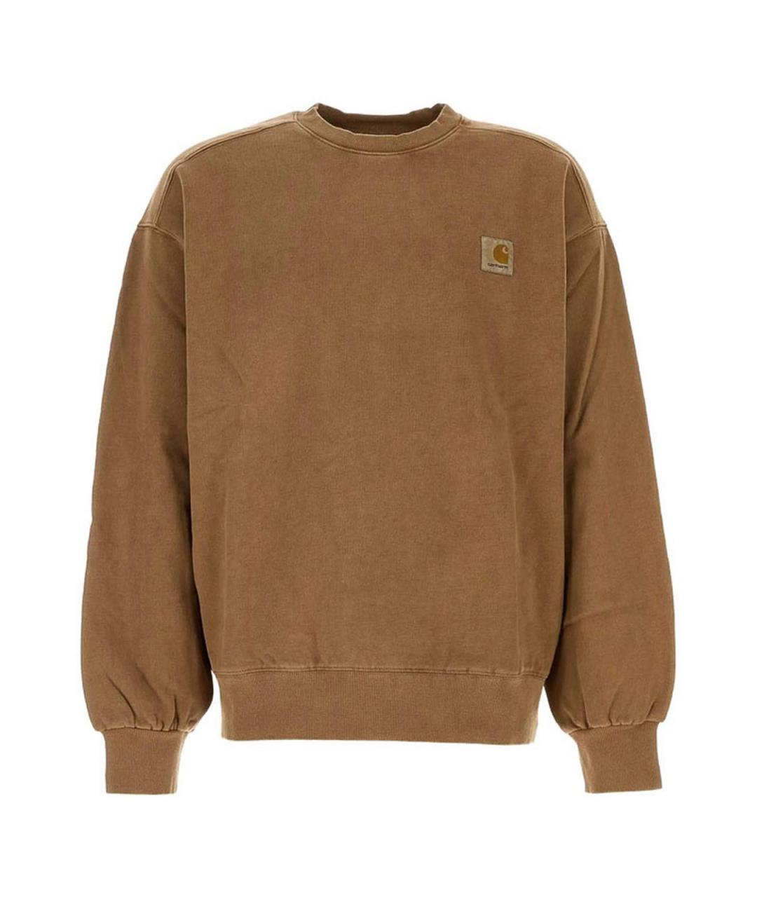 CARHARTT Коричневый хлопковый джемпер / свитер, фото 1