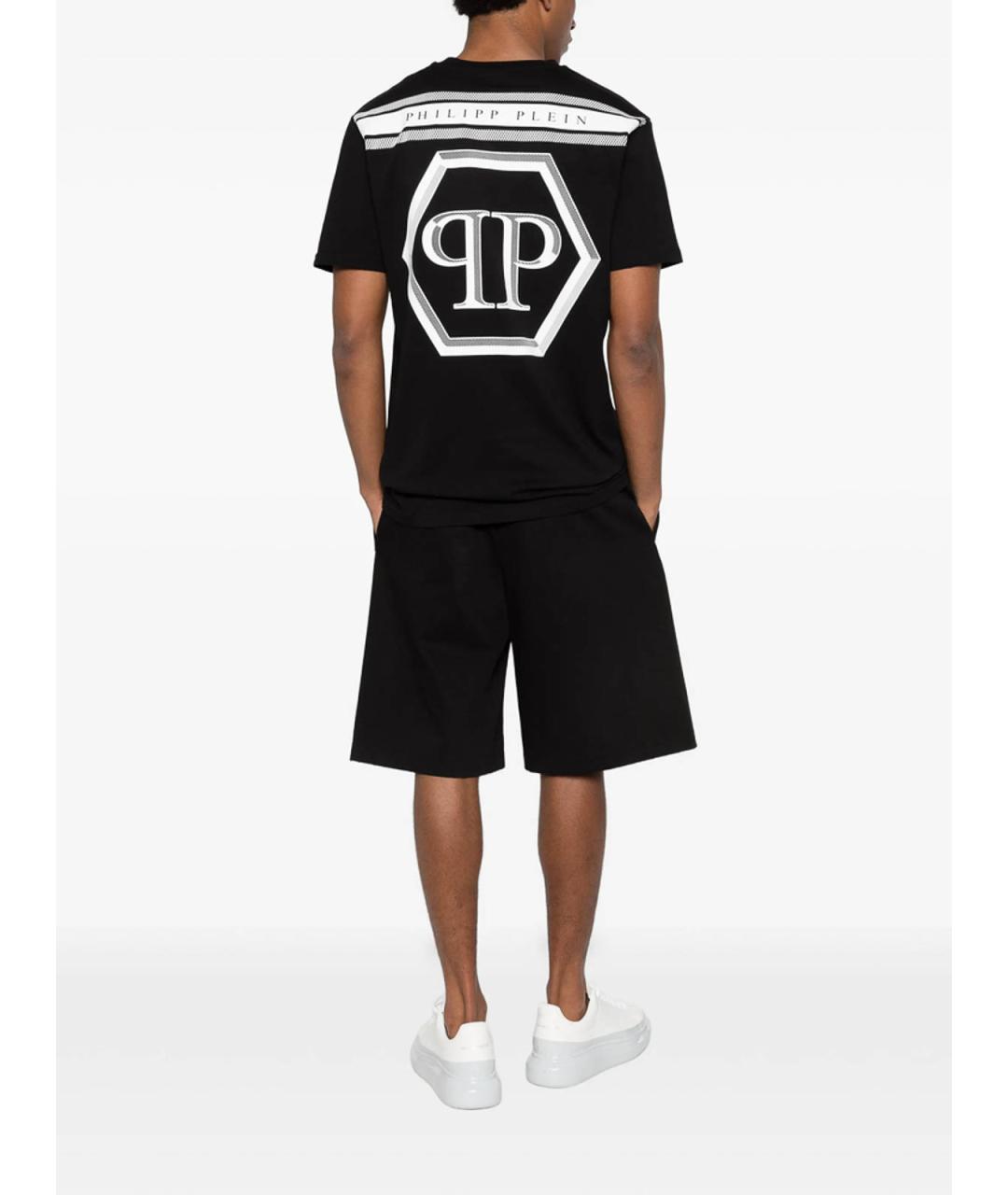 PHILIPP PLEIN Черная хлопковая футболка, фото 4