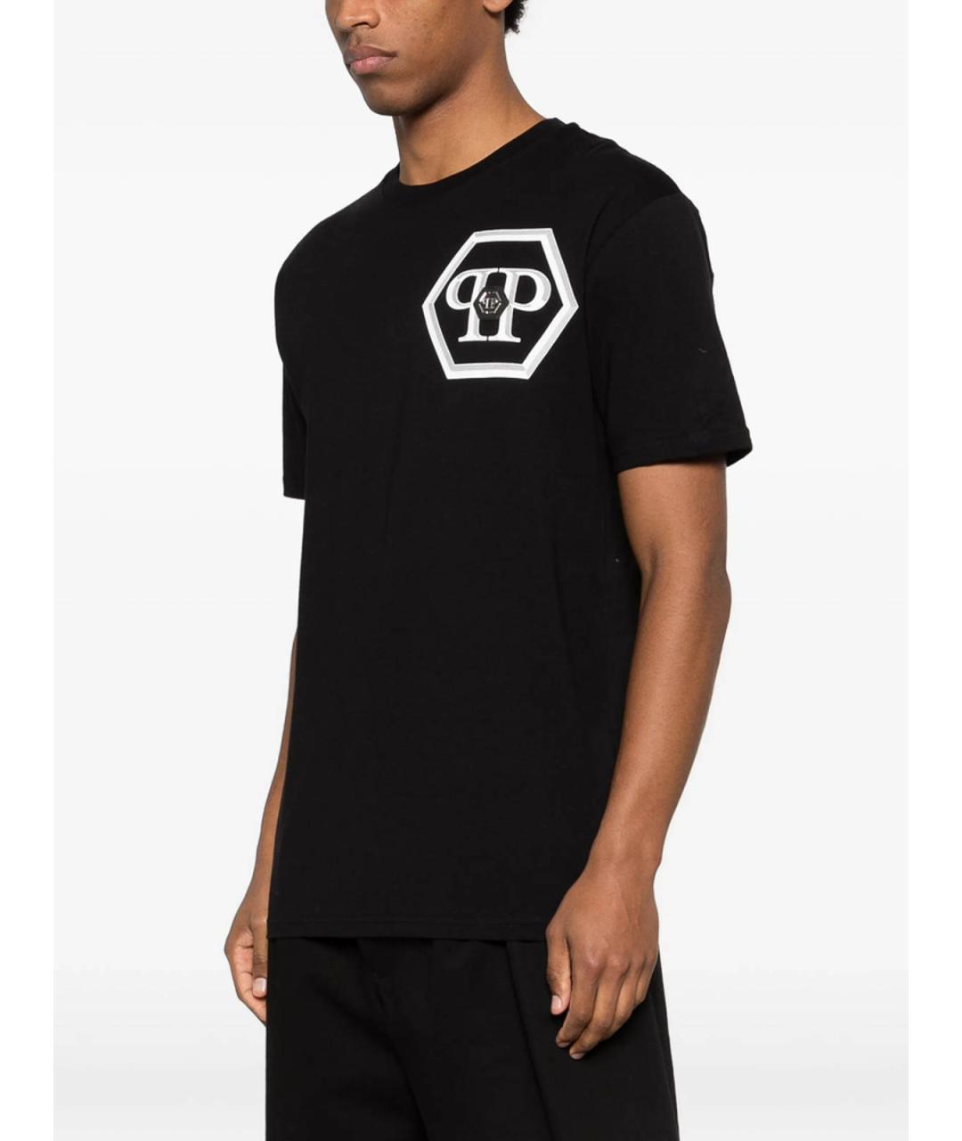 PHILIPP PLEIN Черная хлопковая футболка, фото 3