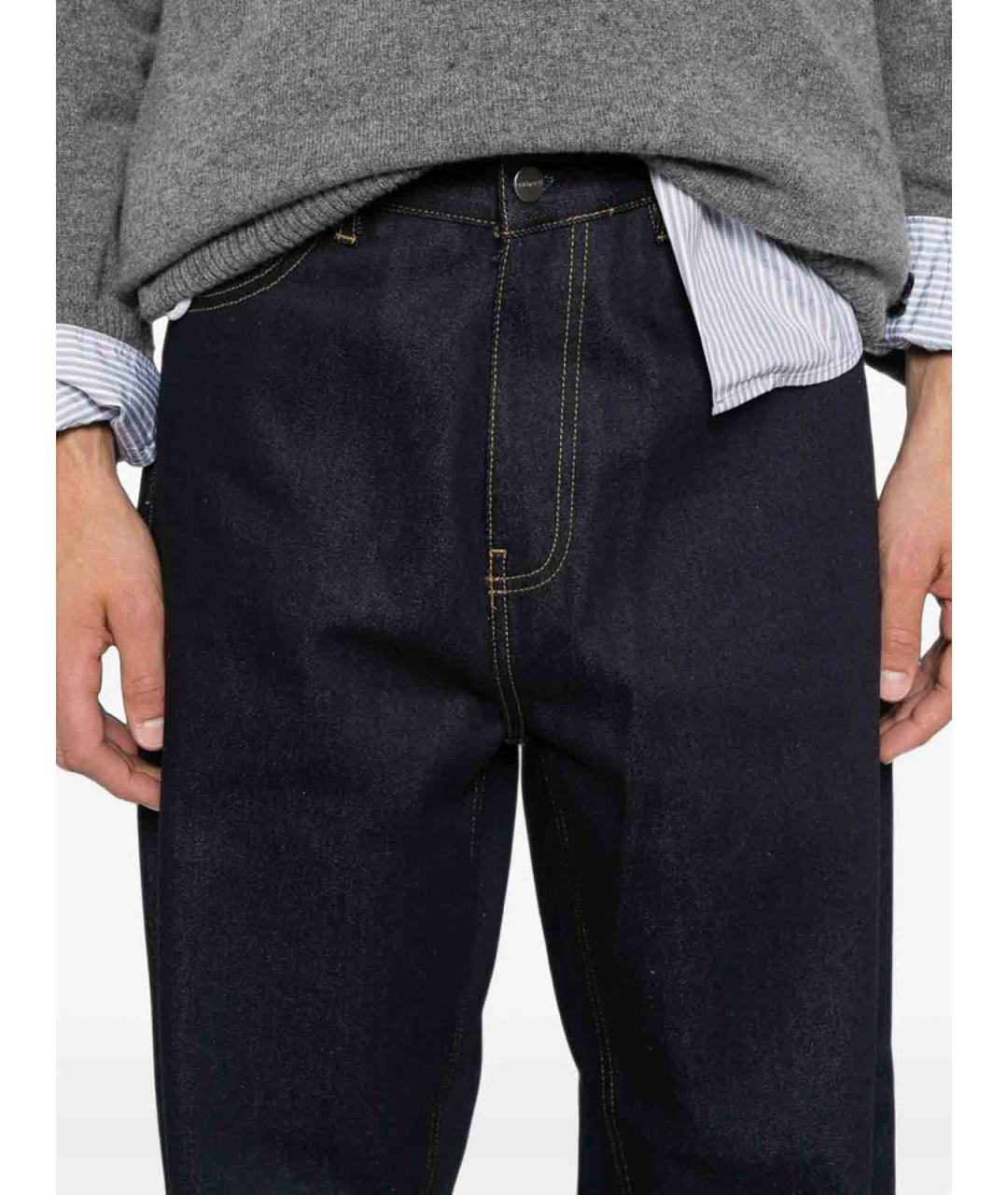CARHARTT Темно-синие хлопковые прямые джинсы, фото 5