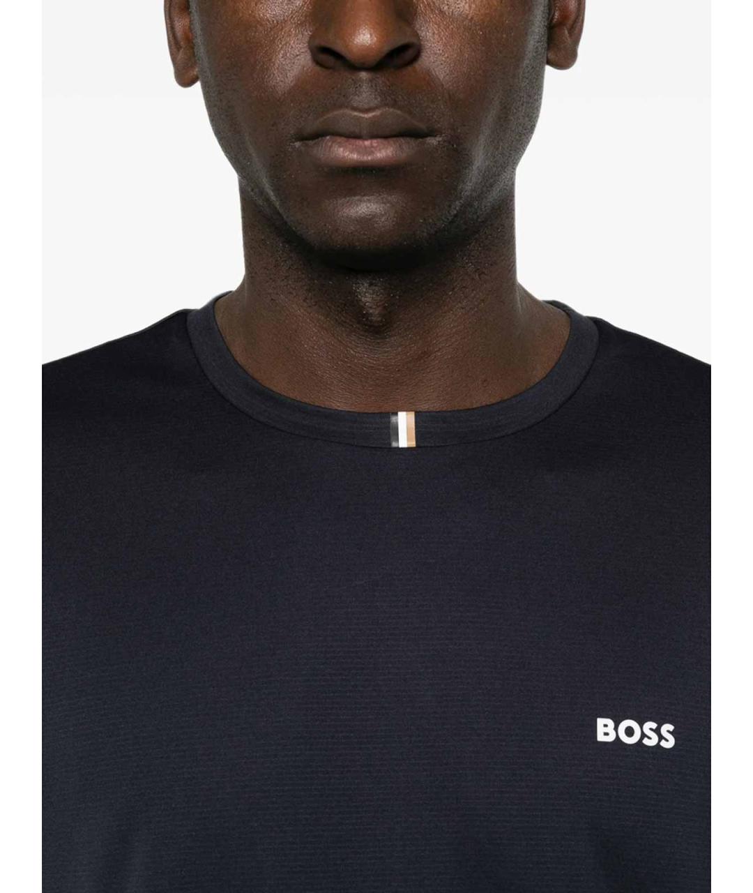 HUGO BOSS Темно-синяя футболка, фото 4