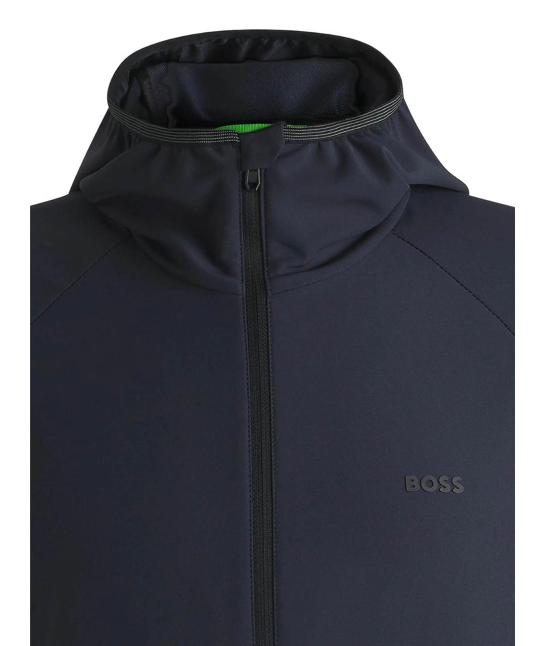 HUGO BOSS Темно-синяя полиэстеровая куртка, фото 2
