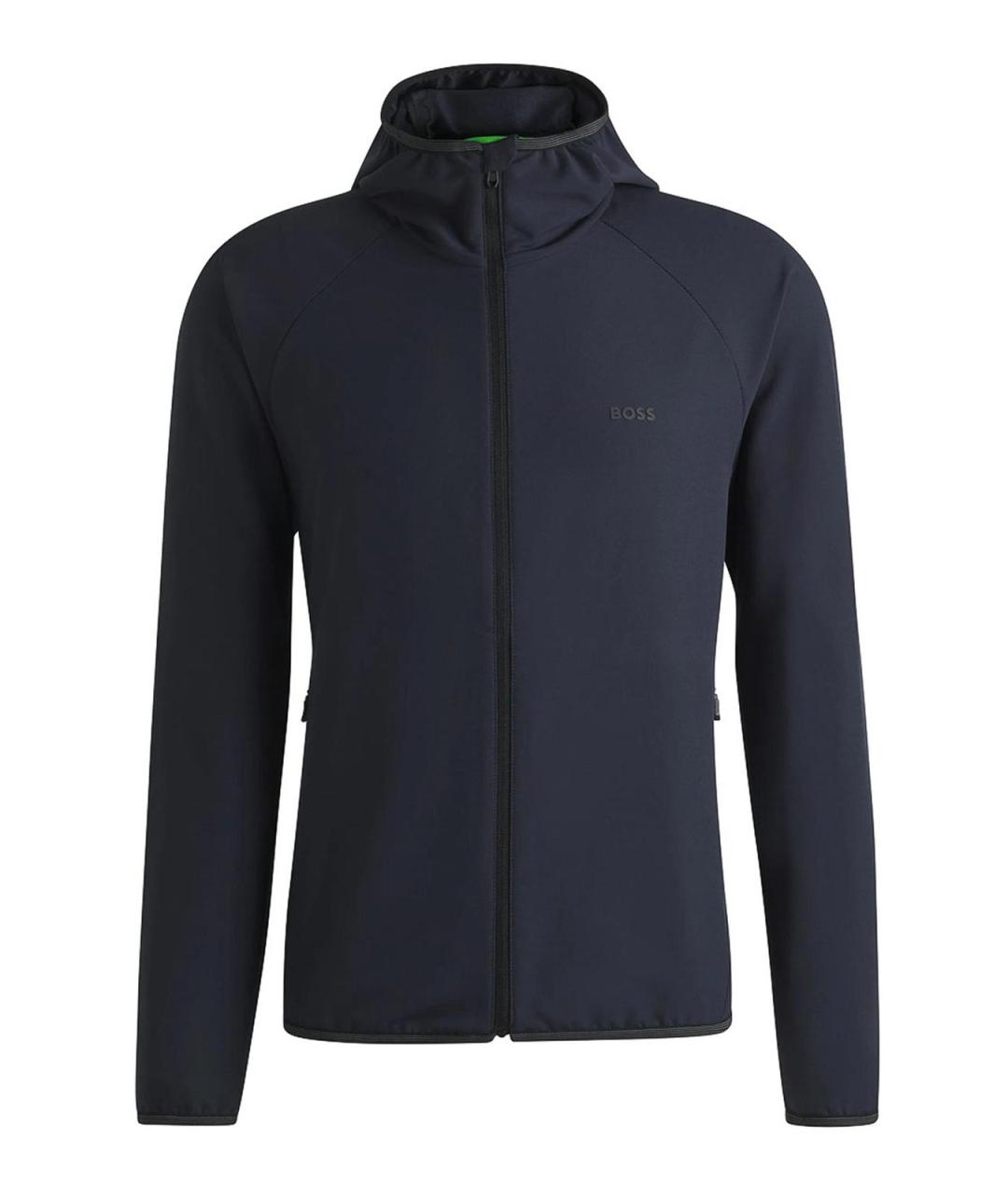 HUGO BOSS Темно-синяя полиэстеровая куртка, фото 3