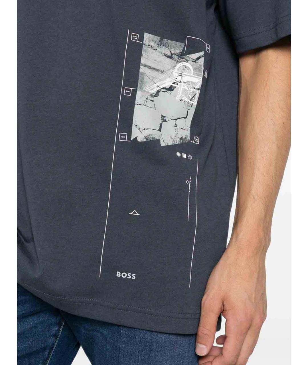 HUGO BOSS Синяя футболка, фото 5
