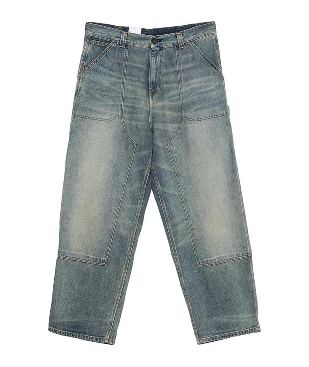 CARHARTT Синие хлопковые прямые джинсы, фото 1