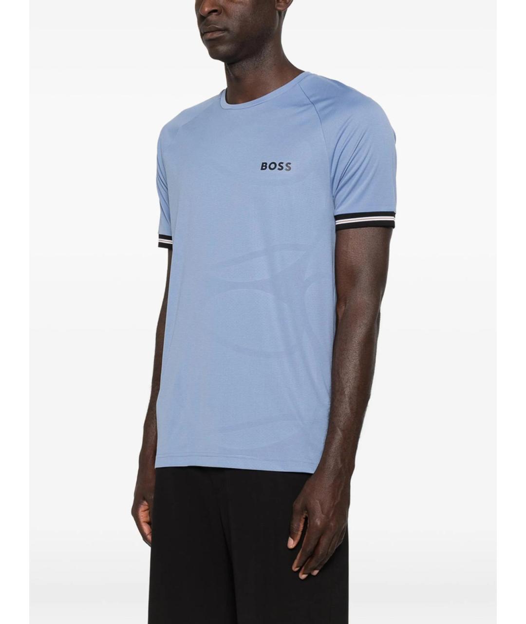 HUGO BOSS Голубая футболка, фото 5