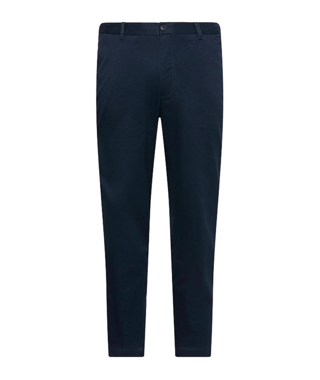 CALVIN KLEIN Темно-синие хлопковые повседневные брюки, фото 1