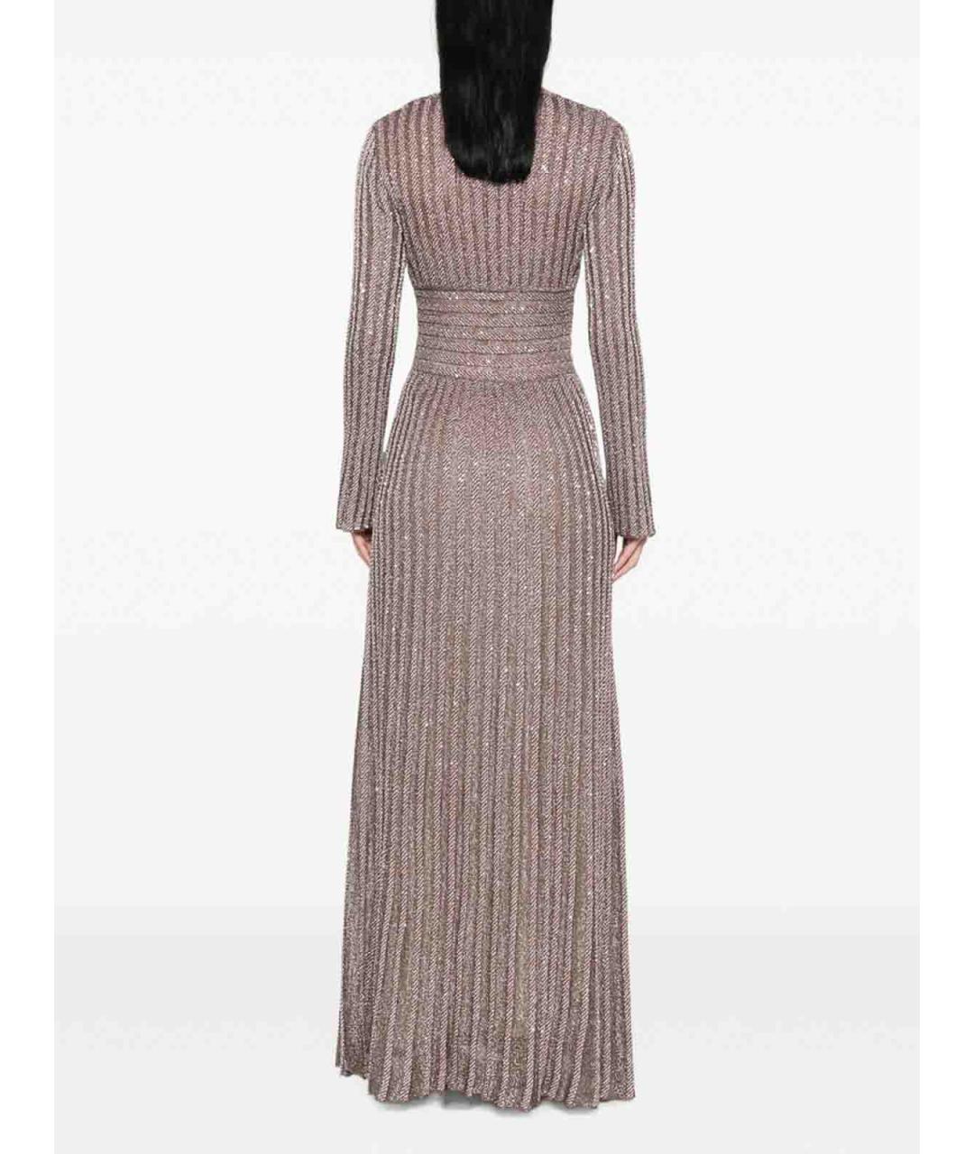 MISSONI Бежевое вискозное вечернее платье, фото 4