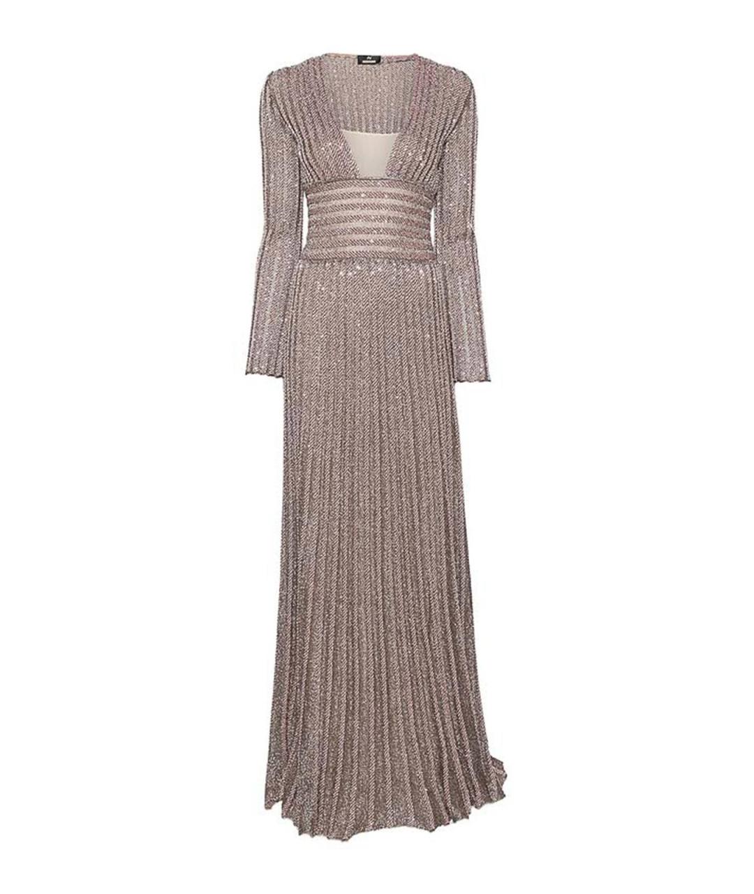 MISSONI Бежевое вискозное вечернее платье, фото 1