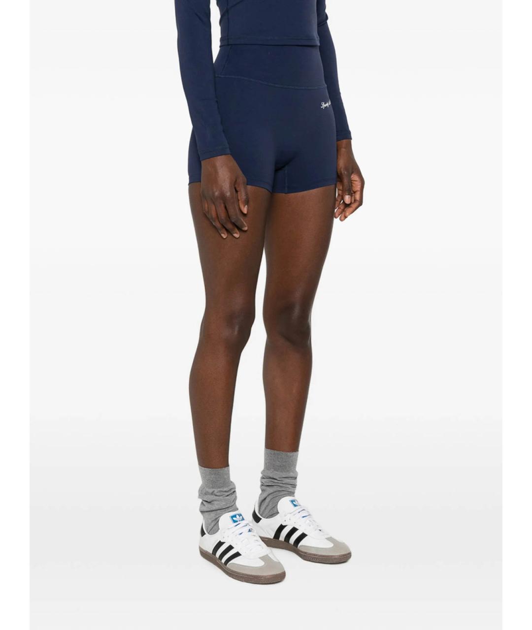 SPORTY AND RICH Синие полиамидовые спортивные брюки и шорты, фото 5
