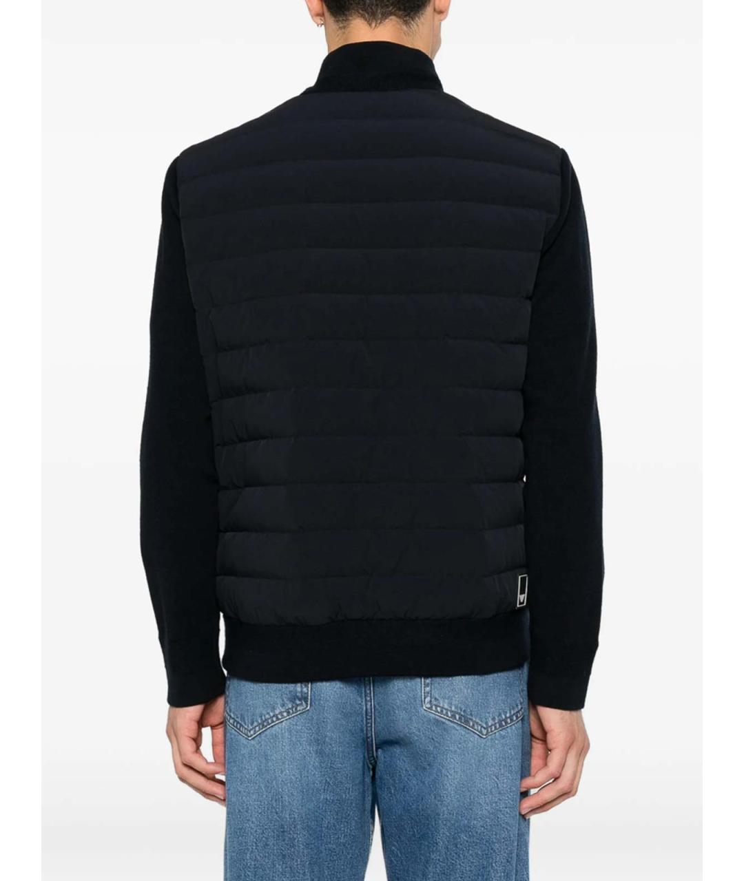 EMPORIO ARMANI Темно-синяя полиэстеровая куртка, фото 2