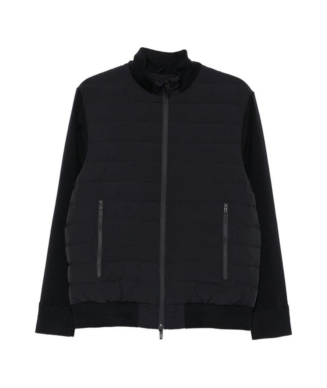 EMPORIO ARMANI Темно-синяя полиэстеровая куртка, фото 1