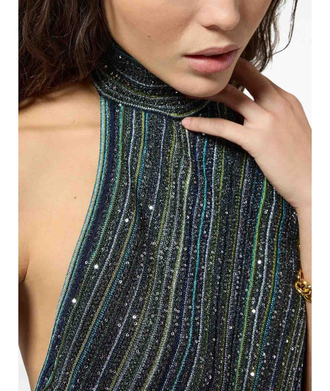 MISSONI Зеленое вискозное коктейльное платье, фото 2