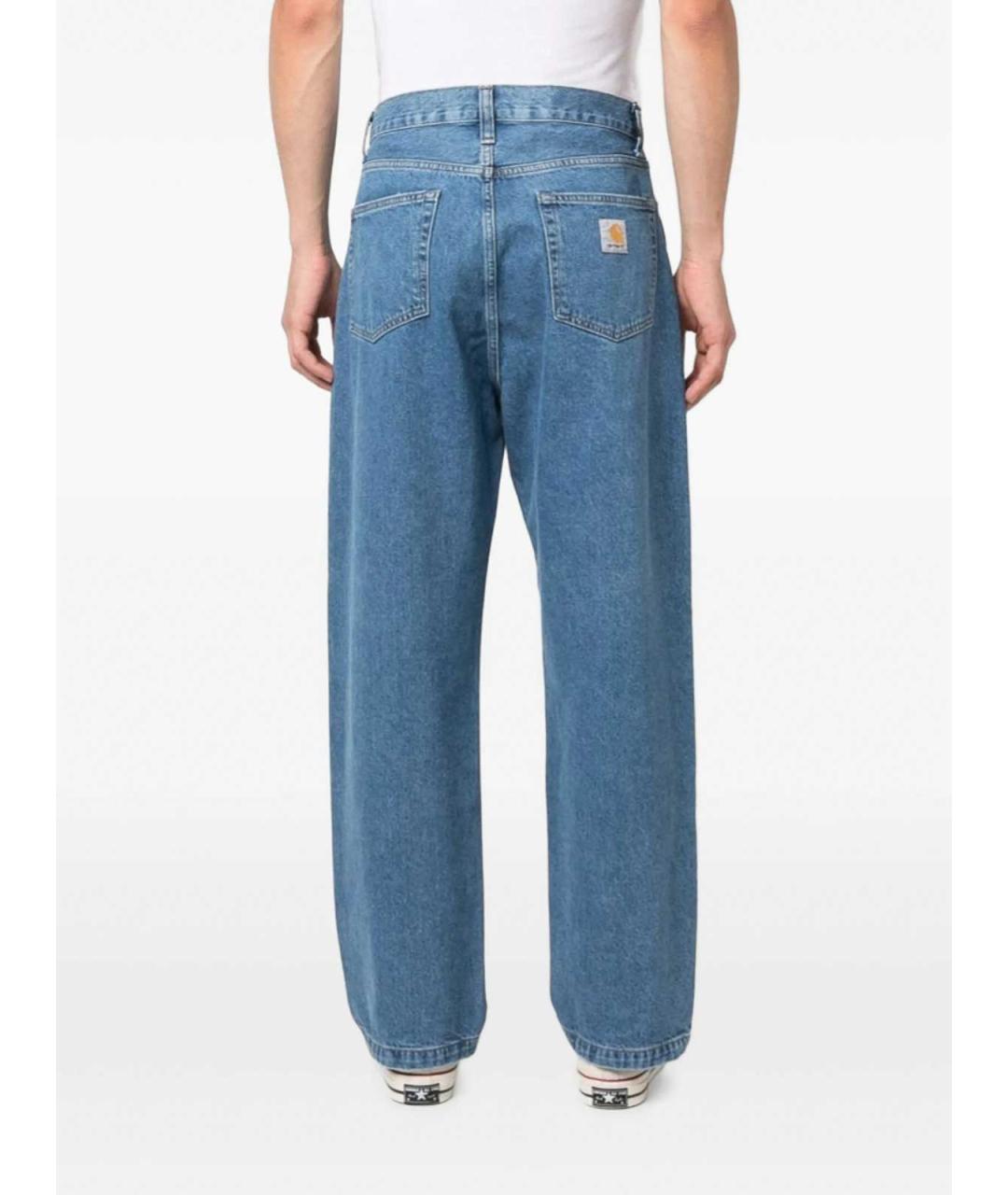 CARHARTT Синие хлопковые прямые джинсы, фото 6