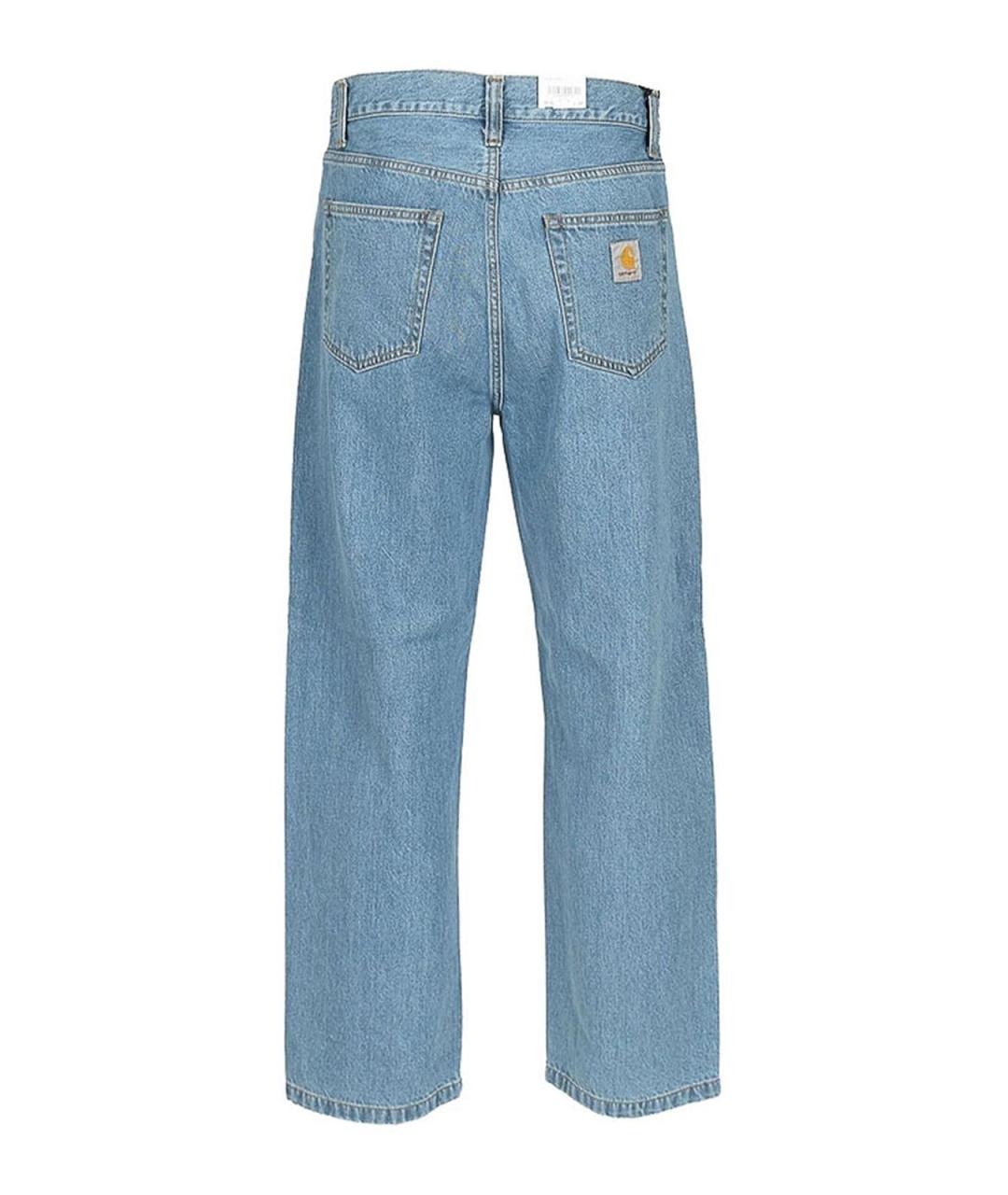 CARHARTT Синие хлопковые прямые джинсы, фото 3
