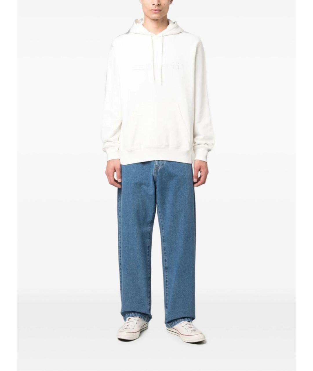 CARHARTT Синие хлопковые прямые джинсы, фото 5