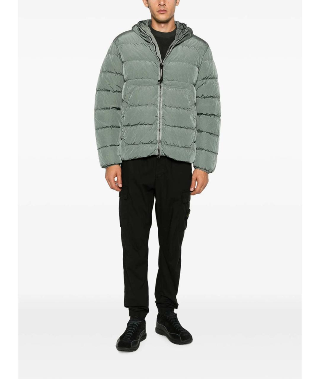 CP COMPANY Зеленый полиэстеровый пуховик, фото 4