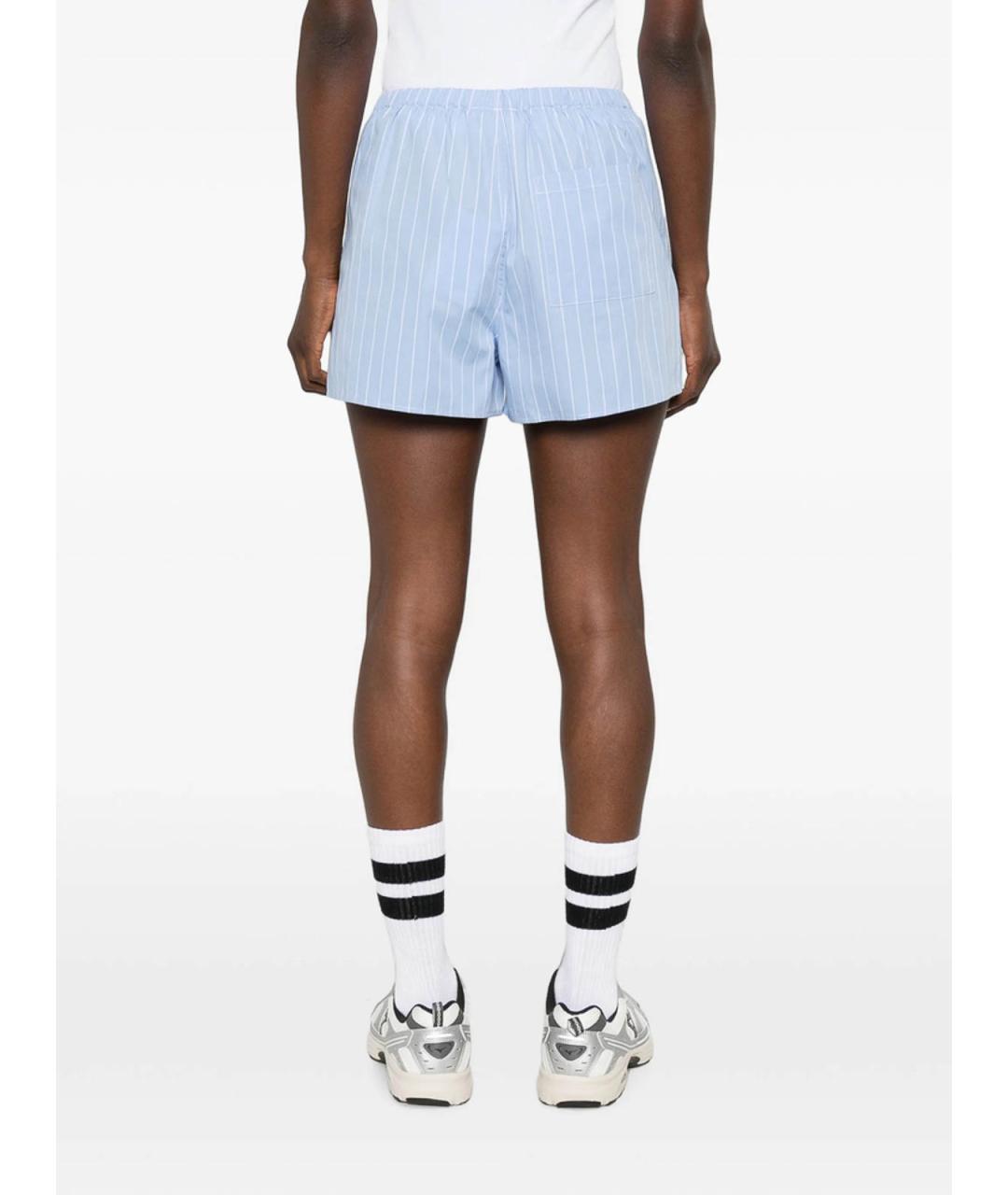 SPORTY AND RICH Голубые хлопковые шорты, фото 4