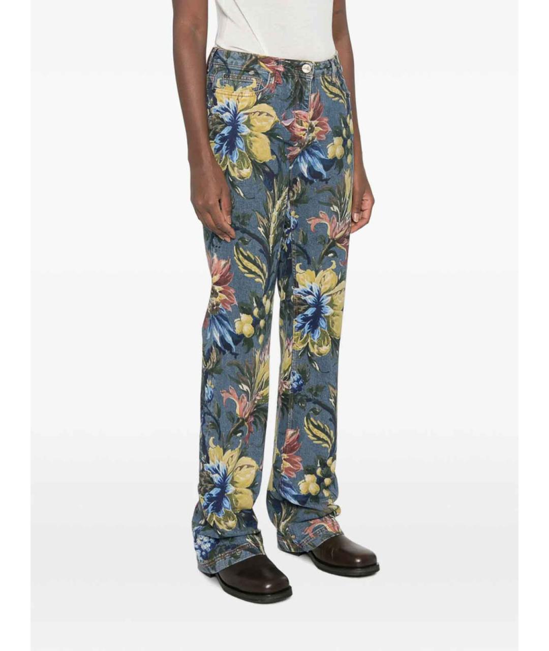 ETRO Мульти хлопковые прямые джинсы, фото 2