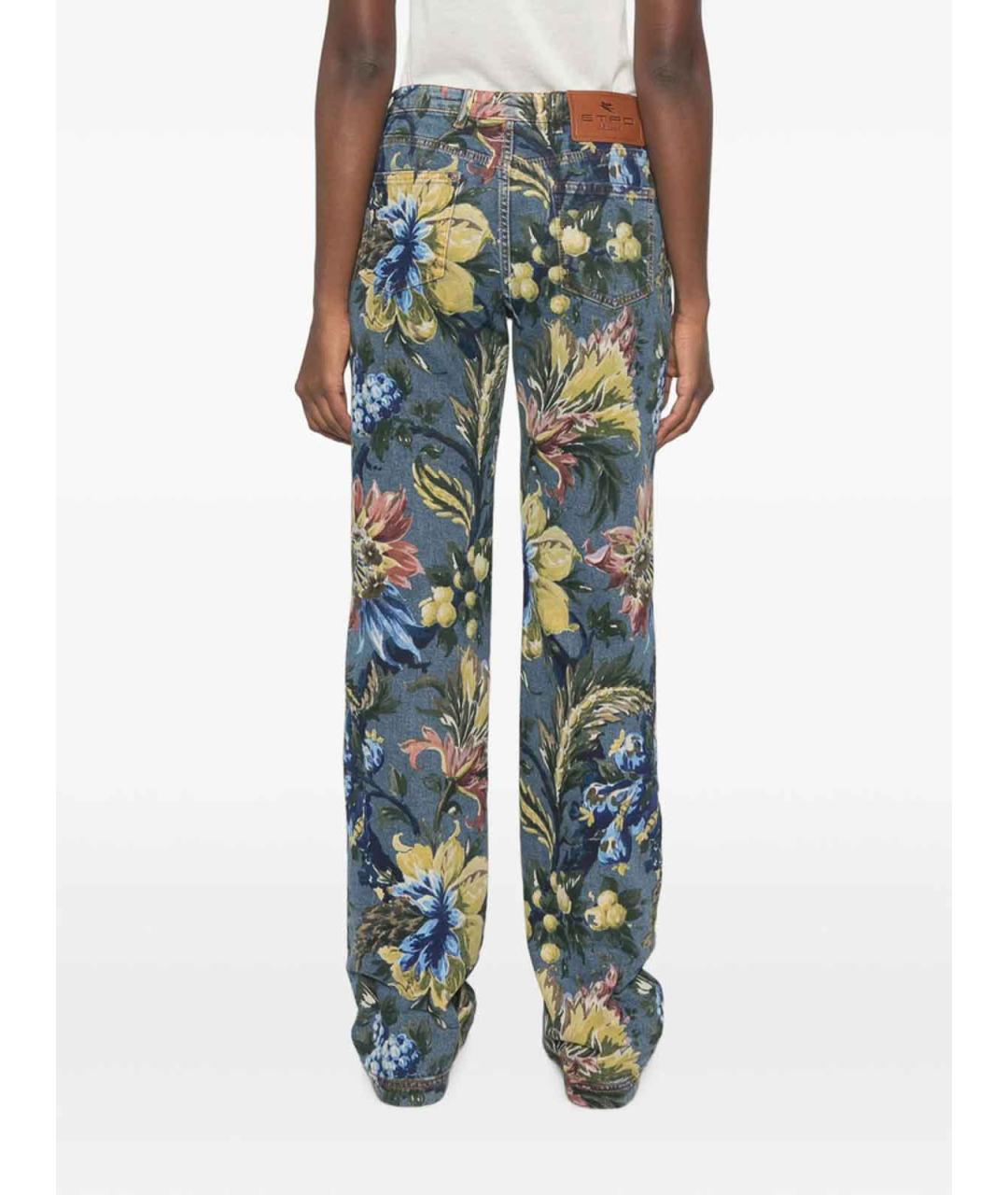 ETRO Мульти хлопковые прямые джинсы, фото 4