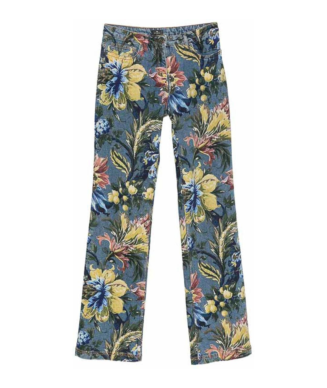 ETRO Мульти хлопковые прямые джинсы, фото 1