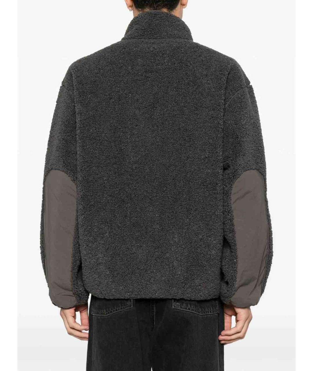 MAISON KITSUNE Серая полиэстеровая куртка, фото 4