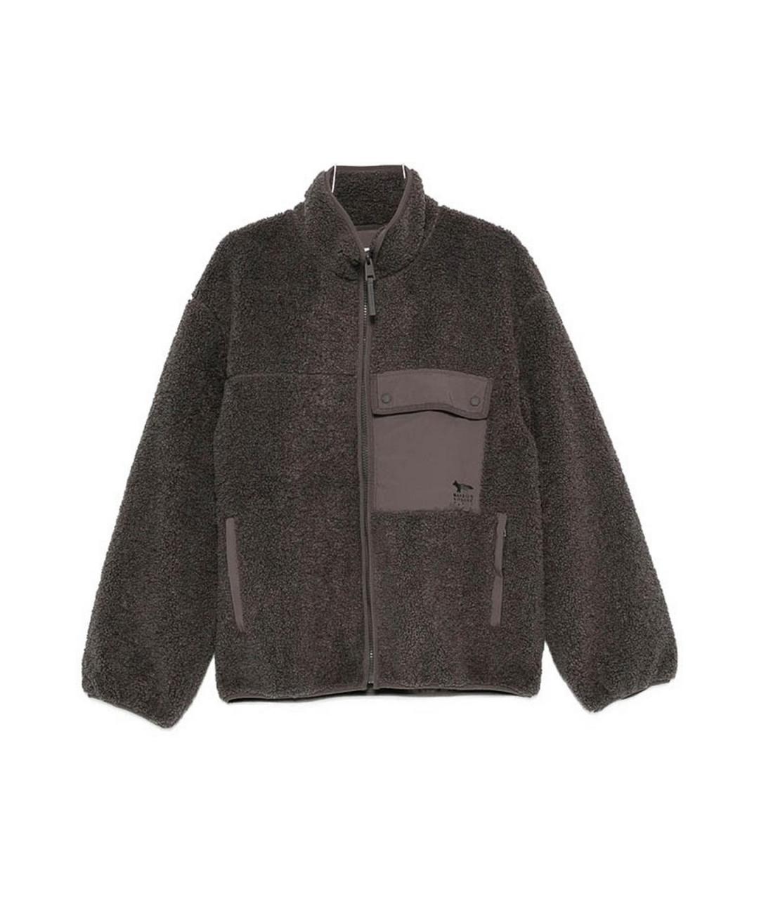 MAISON KITSUNE Серая полиэстеровая куртка, фото 1