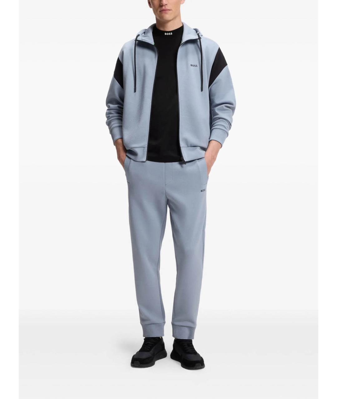 HUGO BOSS Черная хлопковая футболка, фото 5