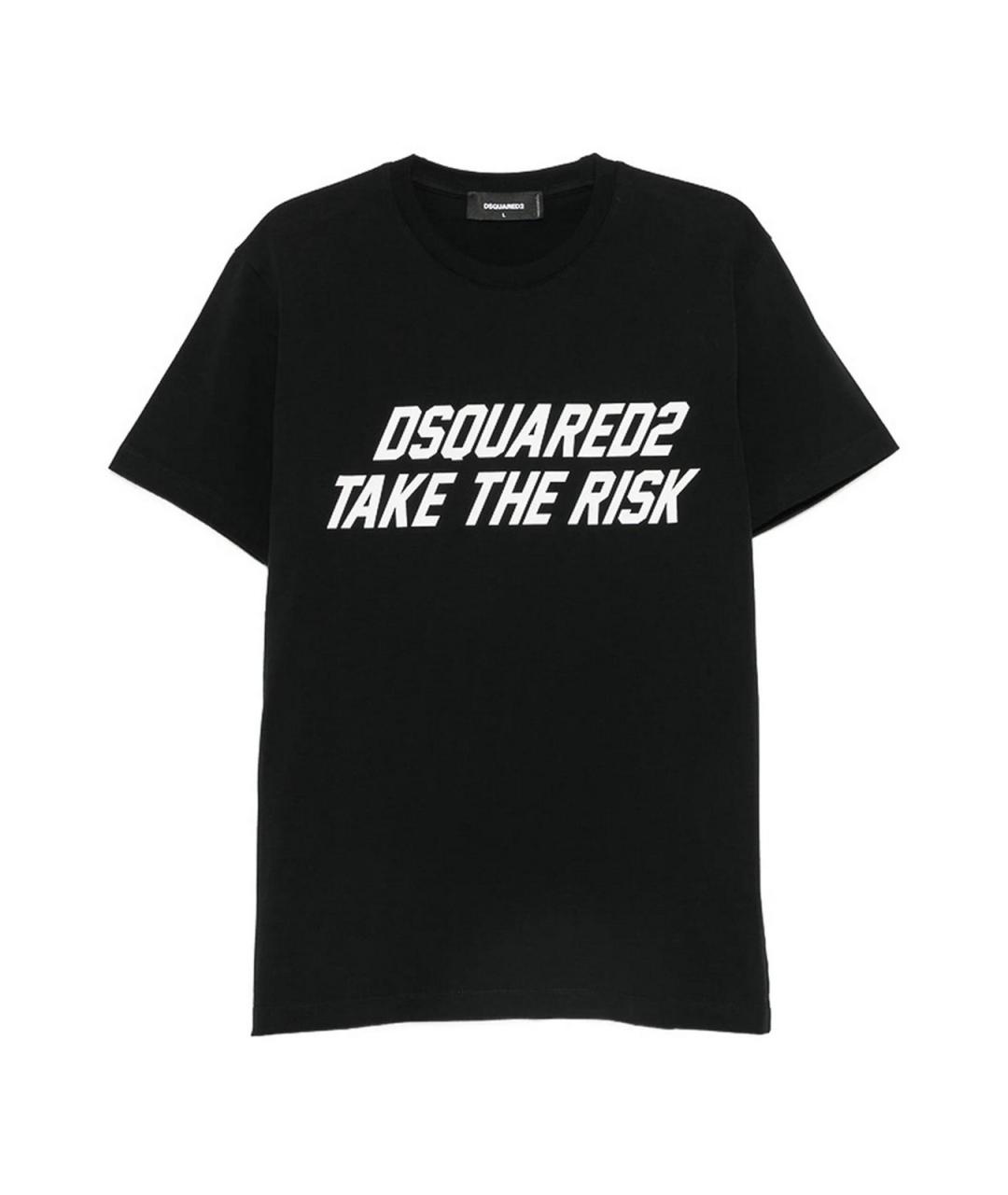 DSQUARED2 Черная хлопковая футболка, фото 1