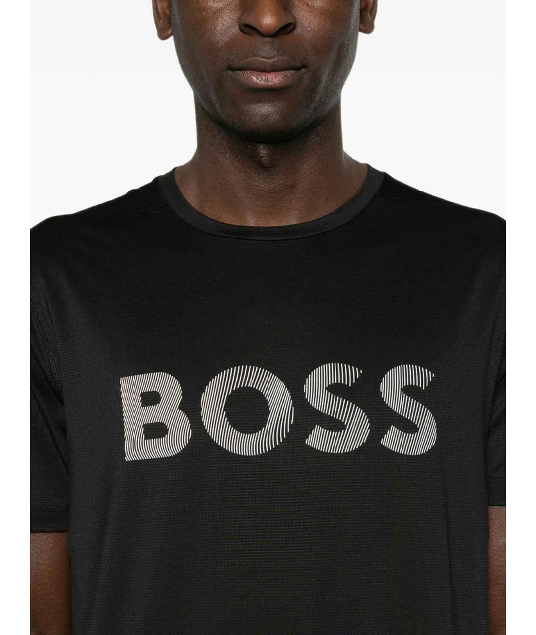 HUGO BOSS Черная футболка, фото 4
