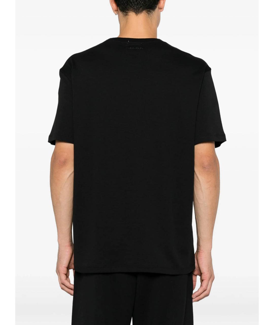 CALVIN KLEIN Черная хлопковая футболка, фото 2