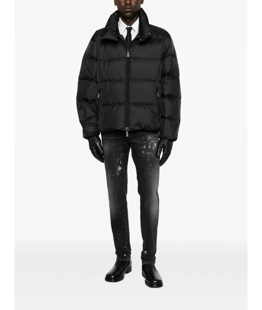 DSQUARED2 Черные хлопковые прямые джинсы, фото 4