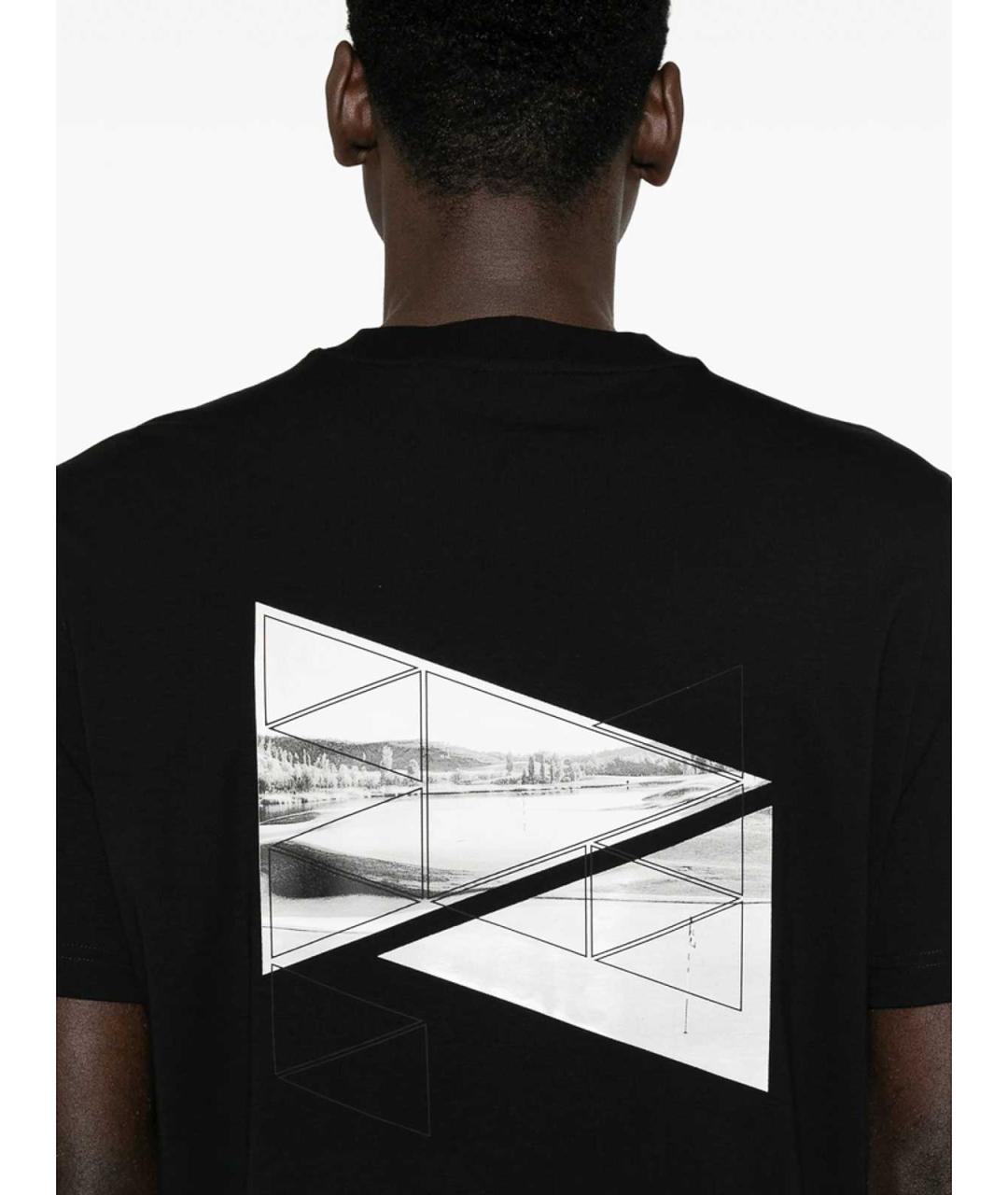 HUGO BOSS Черная хлопковая футболка, фото 5