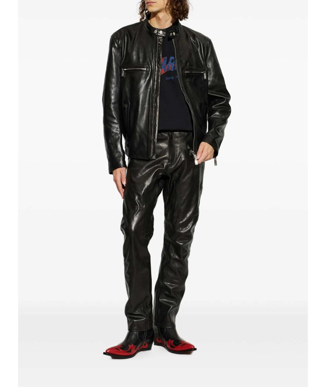 DSQUARED2 Черная хлопковая футболка, фото 2
