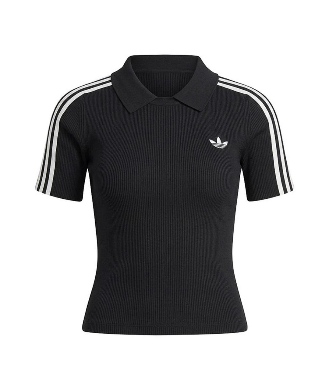 ADIDAS Черная полиэстеровая футболка, фото 1