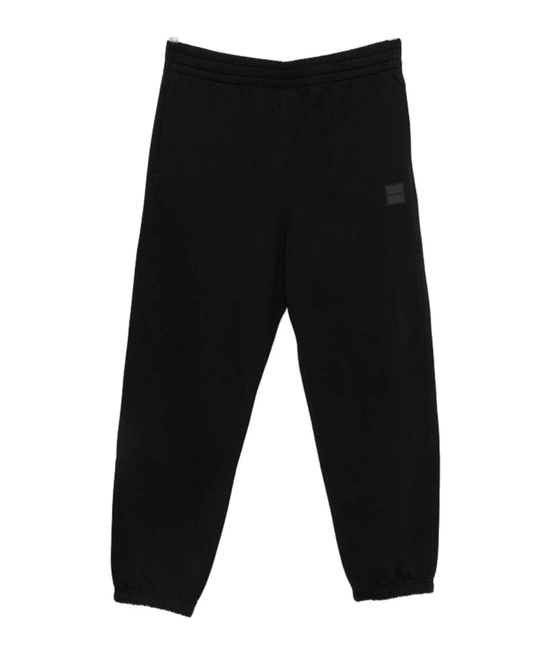 CALVIN KLEIN Черные хлопковые повседневные брюки, фото 1
