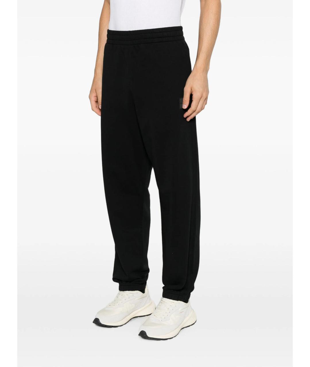 CALVIN KLEIN Черные хлопковые повседневные брюки, фото 5