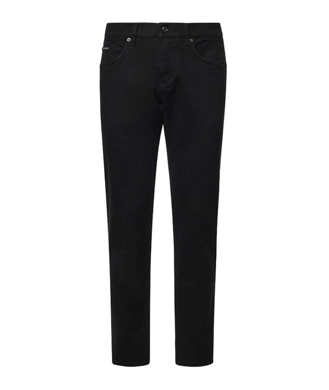 DOLCE&GABBANA Черные хлопковые джинсы скинни, фото 1