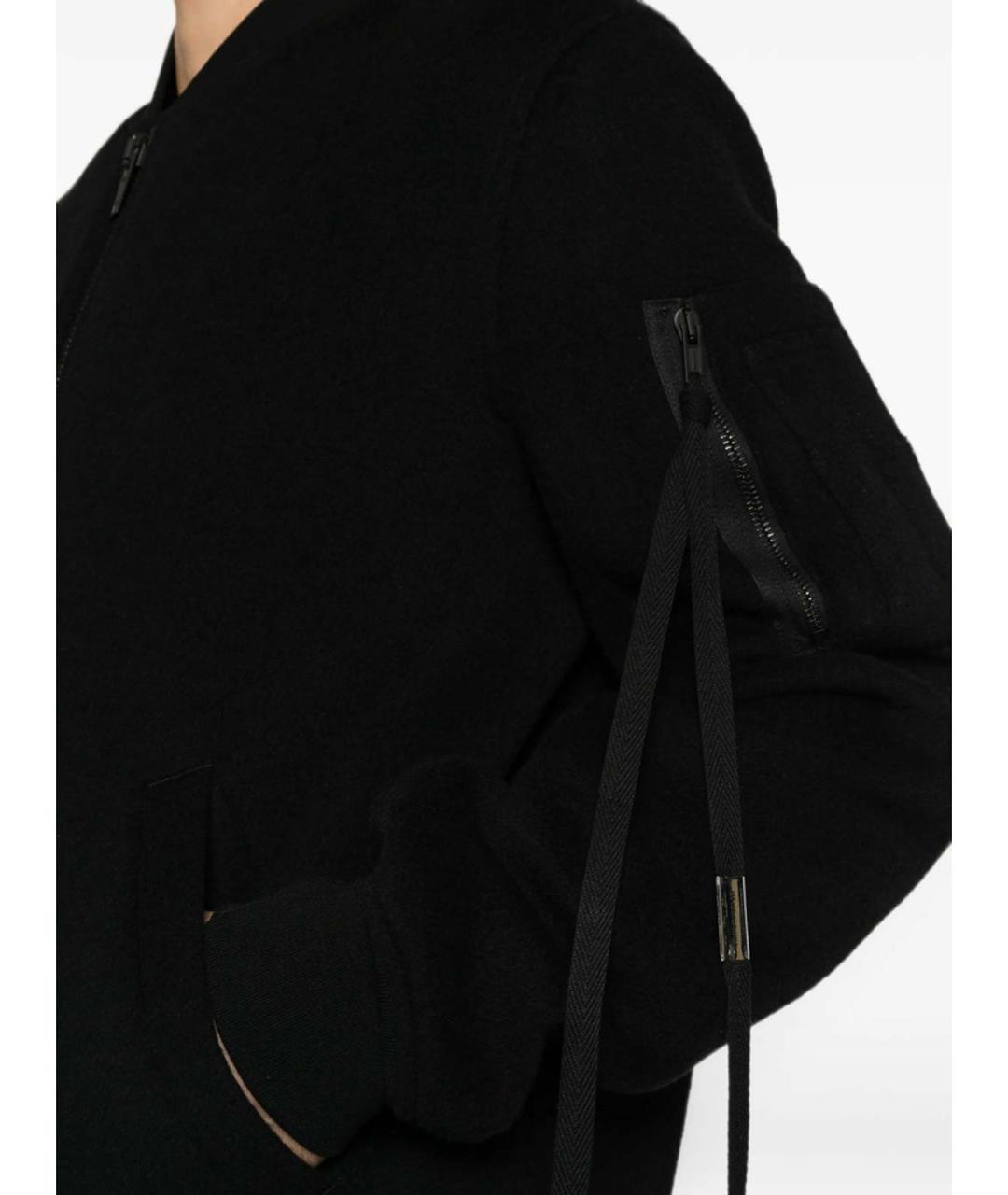 ANN DEMEULEMEESTER Черная хлопковая куртка, фото 3