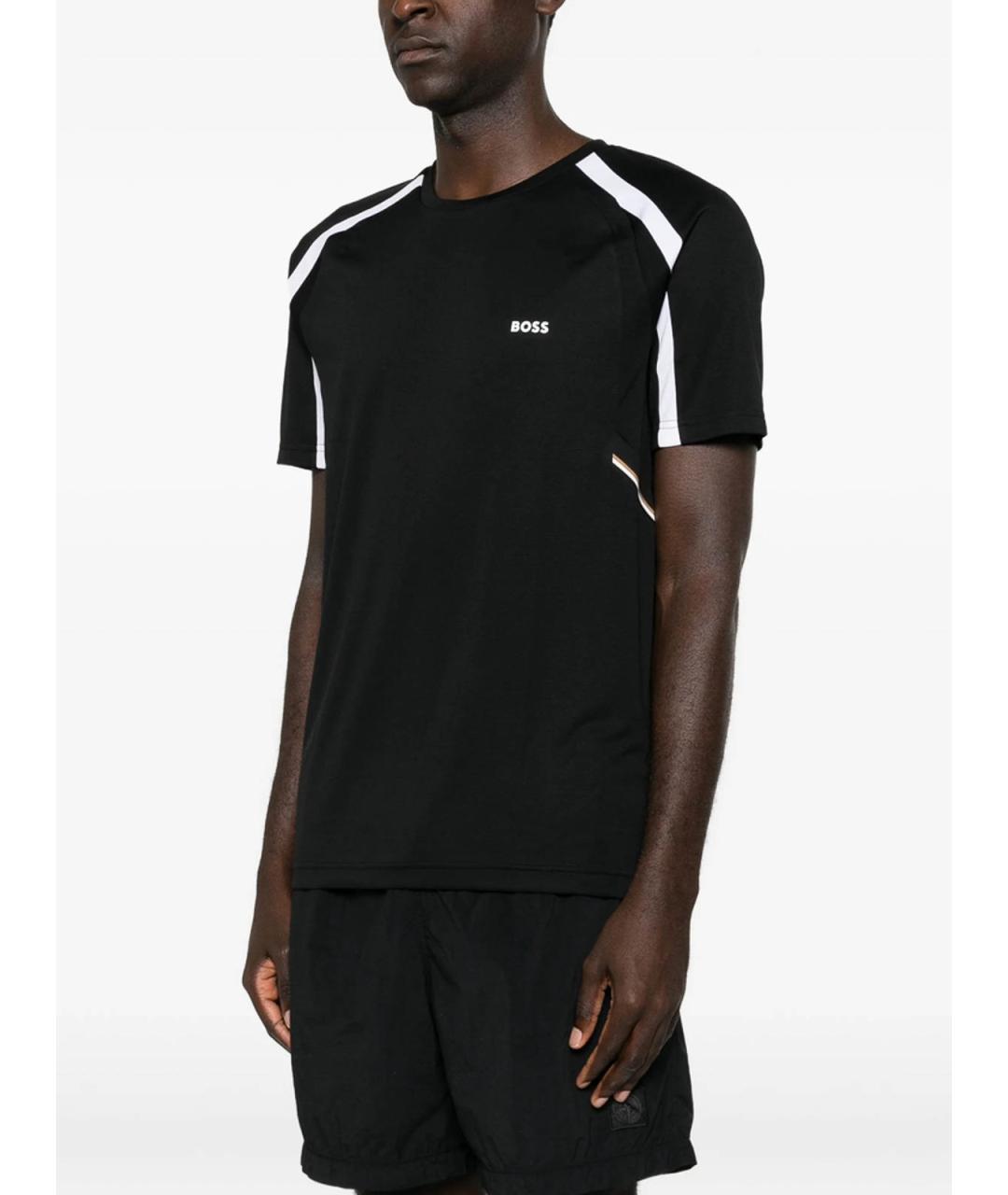 HUGO BOSS Черная футболка, фото 4