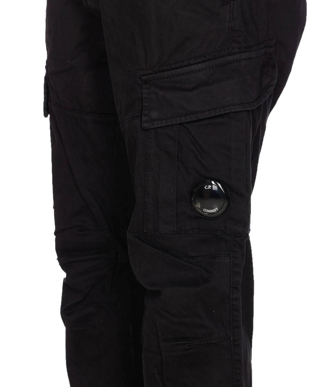 CP COMPANY Черные хлопковые повседневные брюки, фото 4