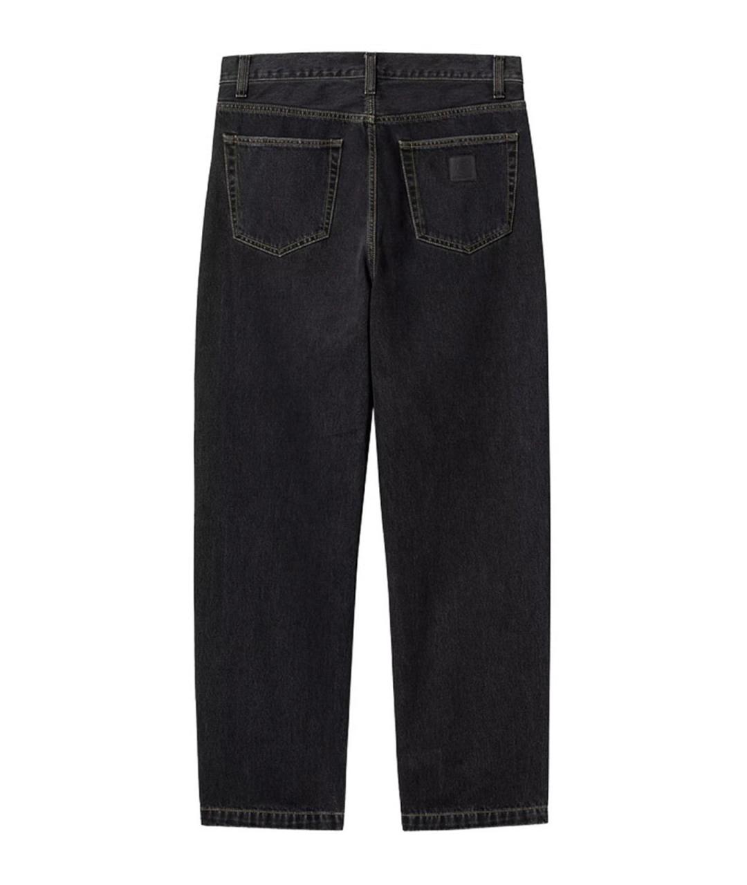 CARHARTT Черные хлопковые прямые джинсы, фото 2