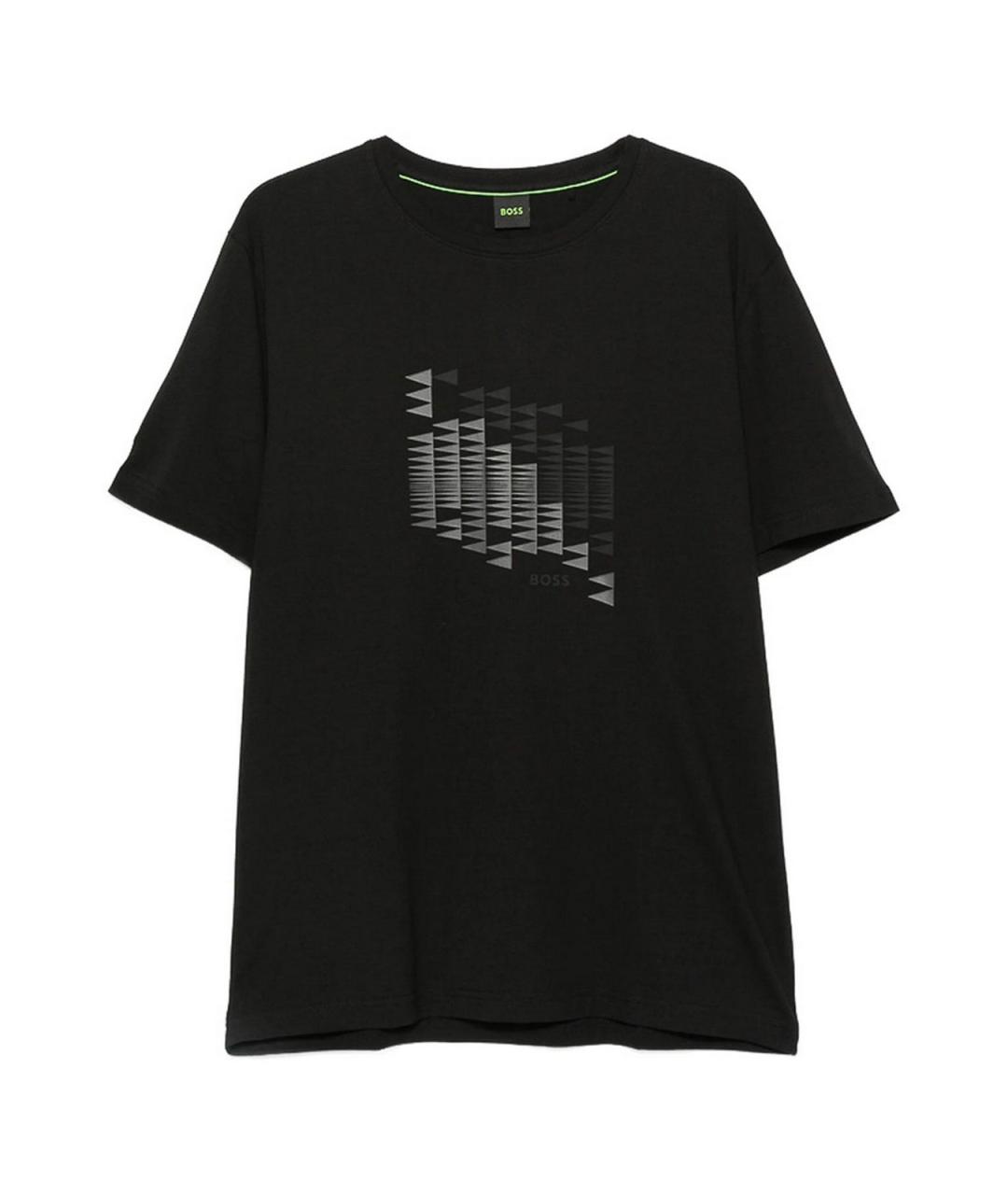 HUGO BOSS Черная хлопковая футболка, фото 1