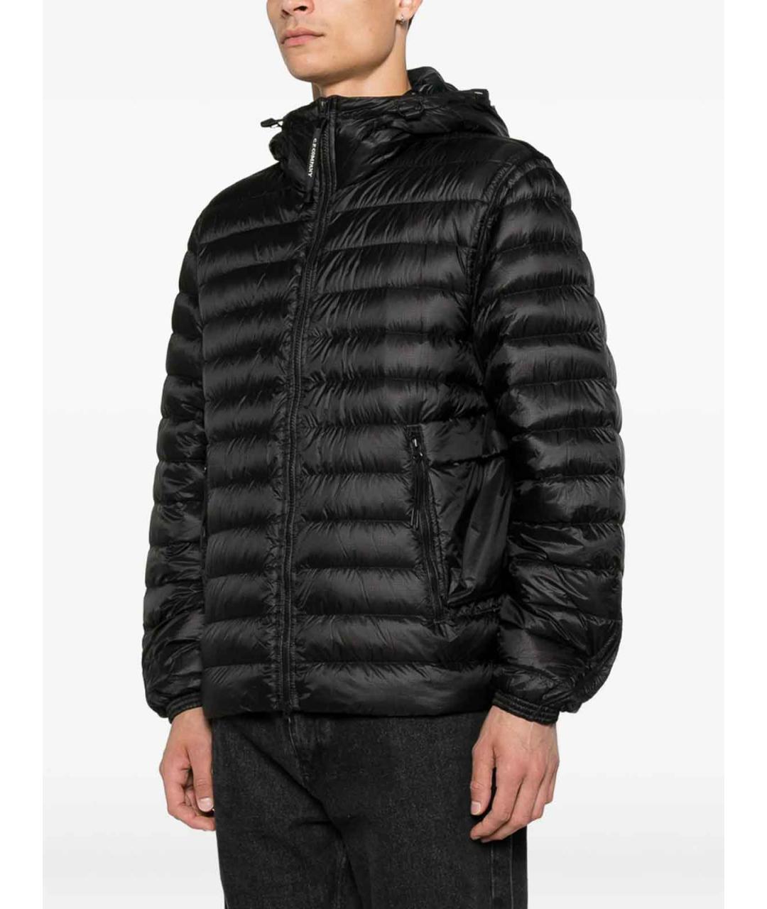 CP COMPANY Черный полиамидовый пуховик, фото 3